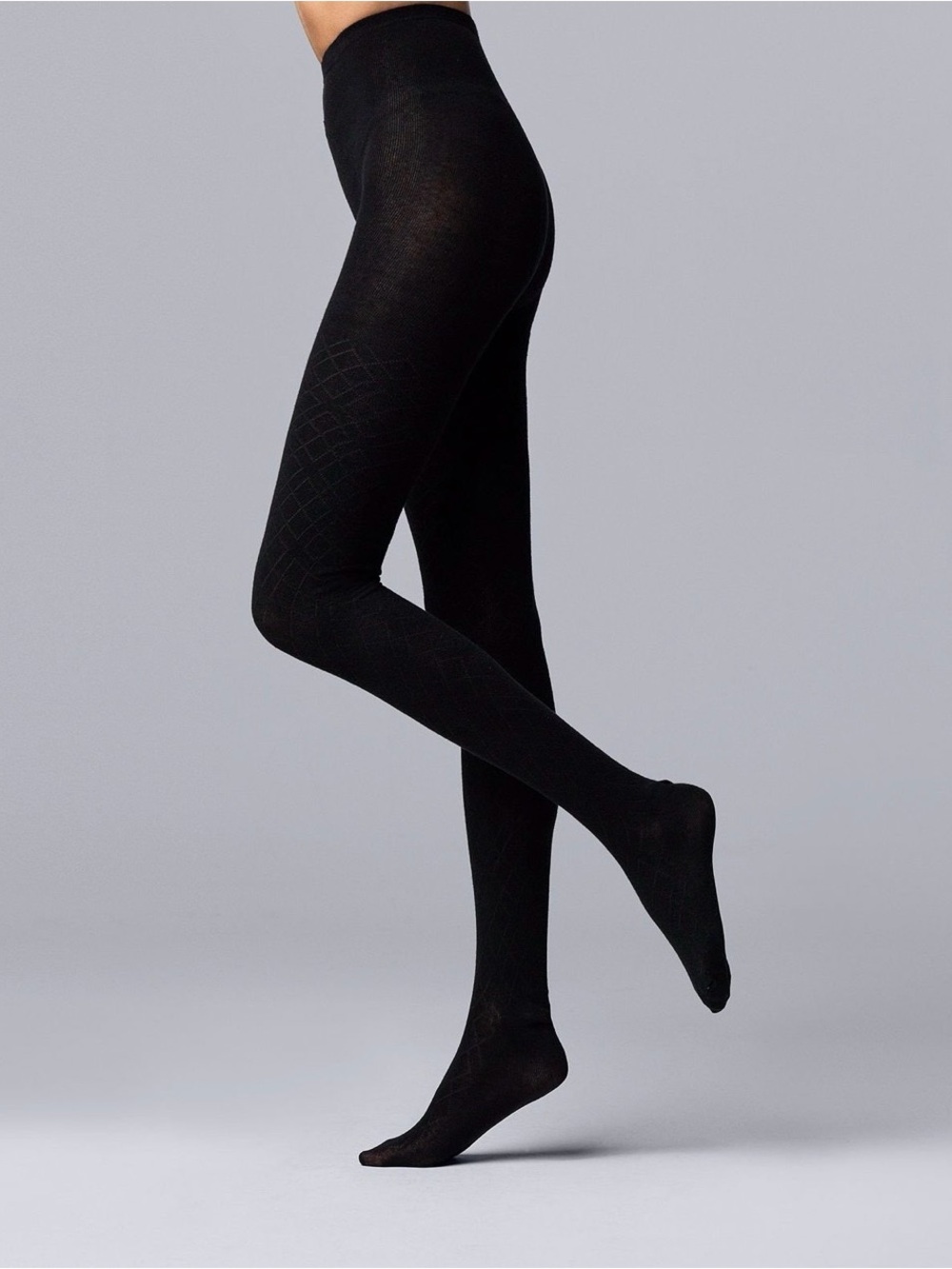 Simply Vera Vera Wang Black Sweater Tights